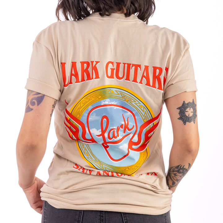 Lark Guitars - Vintage Psych T-Shirt - Cream