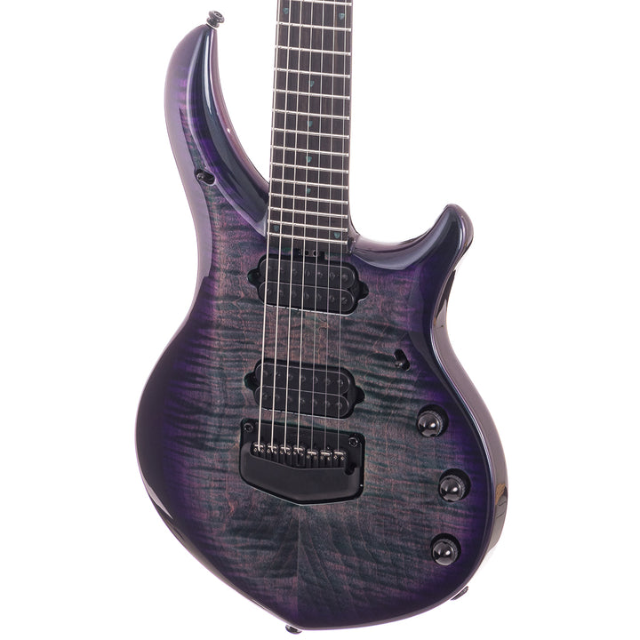 Ernie Ball Music Man Limited Majesty 7 Flame Top - Crystal Amethyst (432)