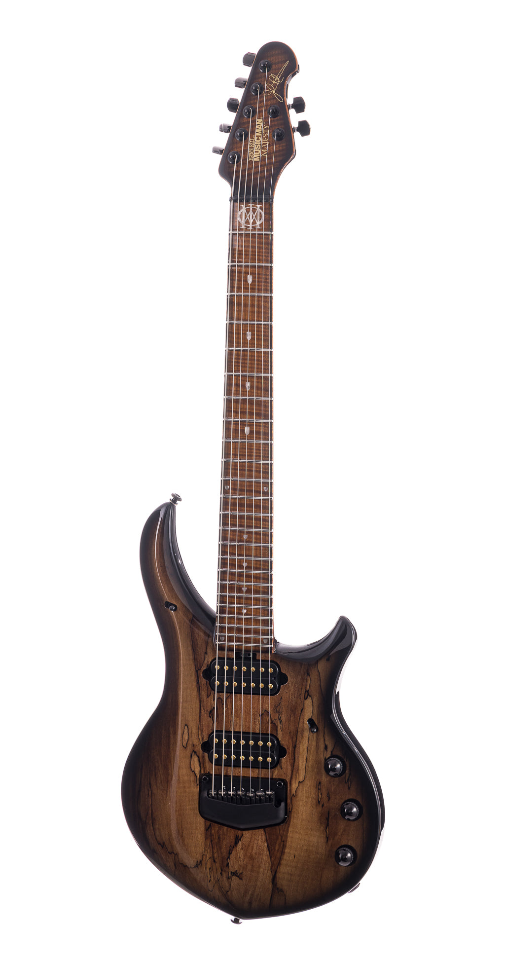 Ernie Ball Music Man Limited Majesty 7 Spalted Top - Spice Melange (444)