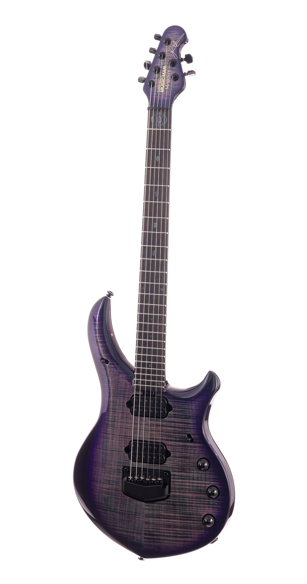 Ernie Ball Music Man Limited Majesty 6 Flame Top - Crystal Amethyst (535)
