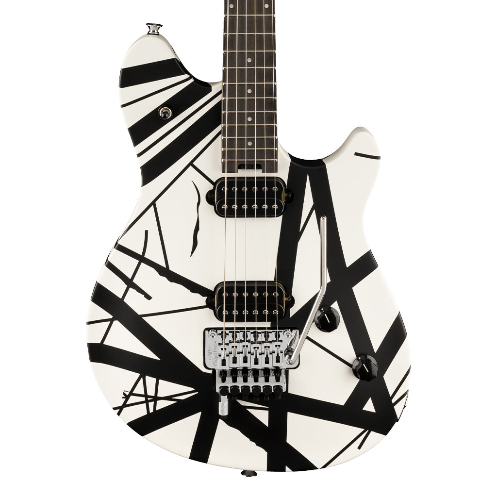 EVH Wolfgang Special Ebony Fingerboard – Black/White Stripes (102)