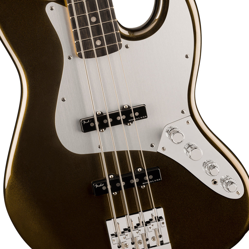 Fender American Ultra II - Jazz Bass, Ebony FB - Texas Tea (918)