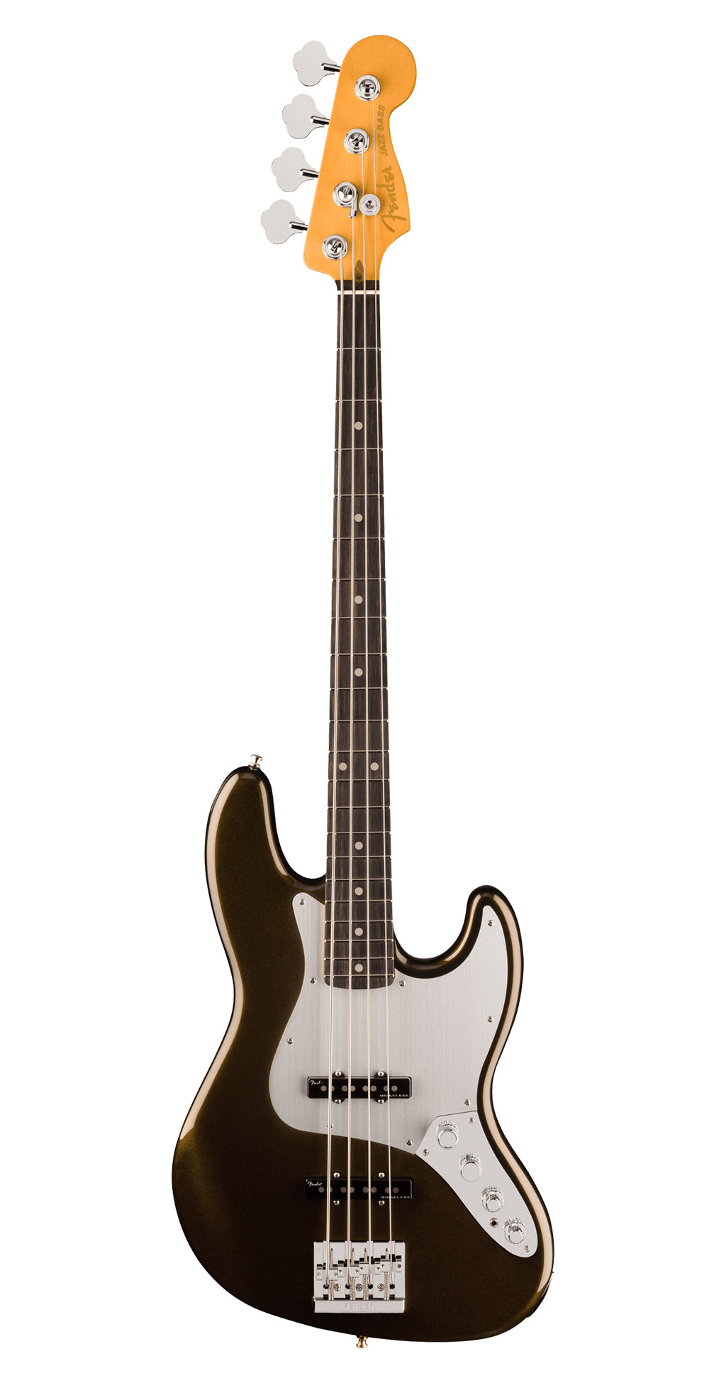 Fender American Ultra II - Jazz Bass, Ebony FB - Texas Tea (918)