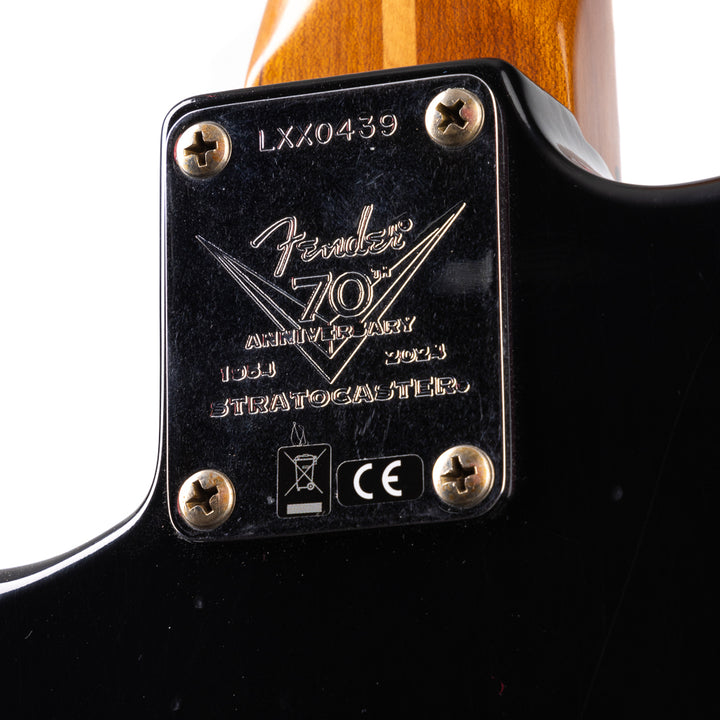 Fender Custom Shop Limited 70th Anniversary Roasted '54 Stratocaster Journeyman Relic -  Black (439)