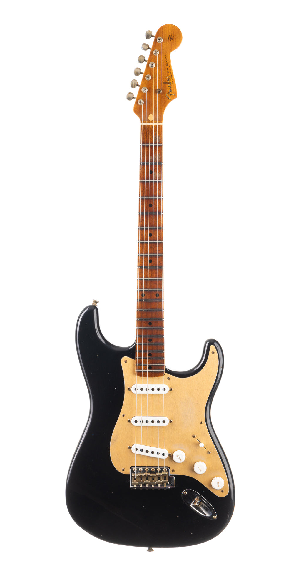 Fender Custom Shop Limited 70th Anniversary Roasted '54 Stratocaster Journeyman Relic -  Black (439)