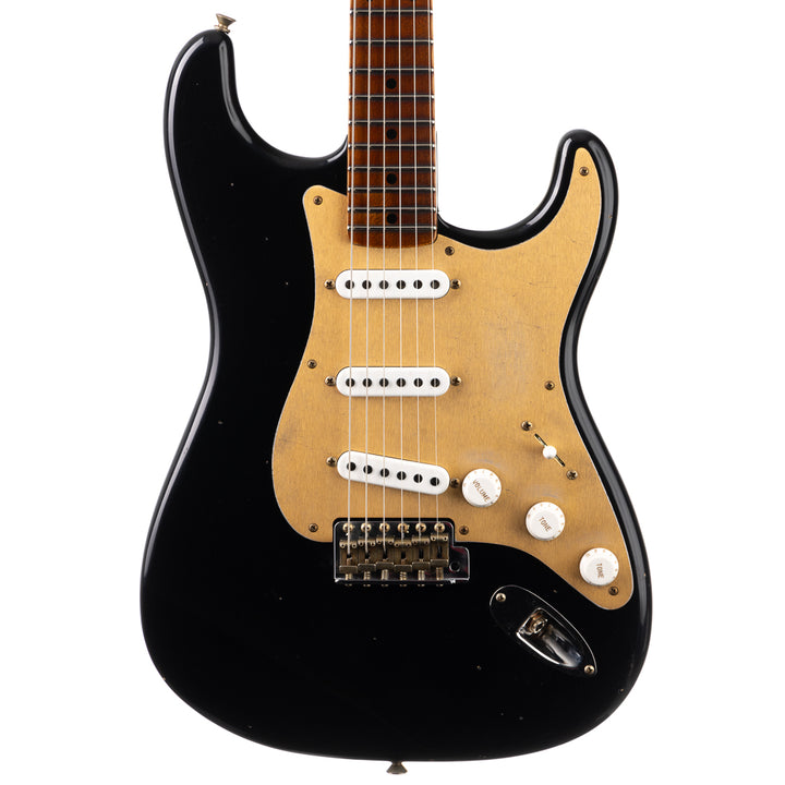 Fender Custom Shop Limited 70th Anniversary Roasted '54 Stratocaster Journeyman Relic -  Black (439)