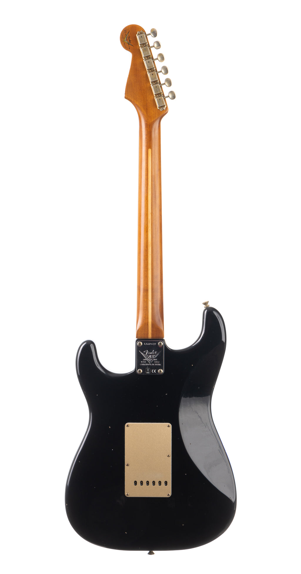 Fender Custom Shop Limited 70th Anniversary Roasted '54 Stratocaster Journeyman Relic -  Black (439)