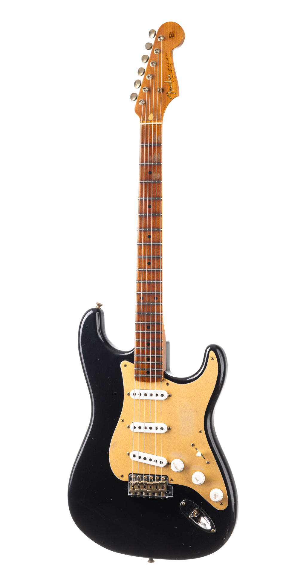 Fender Custom Shop Limited 70th Anniversary Roasted '54 Stratocaster Journeyman Relic -  Black (439)