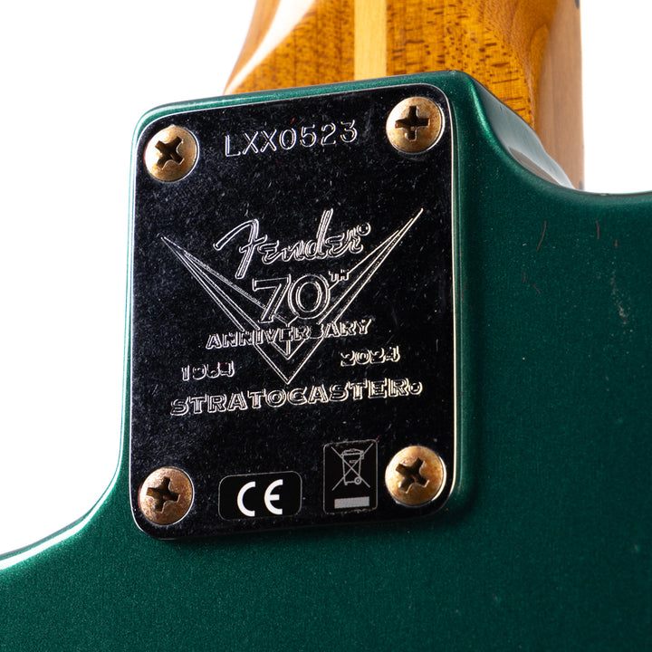 Fender Custom Shop Limited 70th Anniversary Roasted '54 Stratocaster Journeyman Relic -  British Racing Green (523)