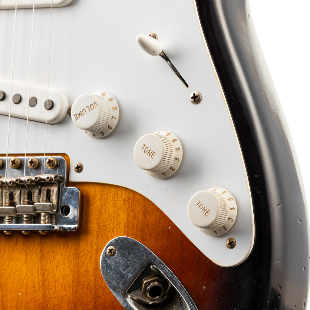 Fender Custom Shop 1954 Stratocaster Journeyman Relic - Wide Fade 2 Tone Sunburst - Master Built By Greg Fessler (641)