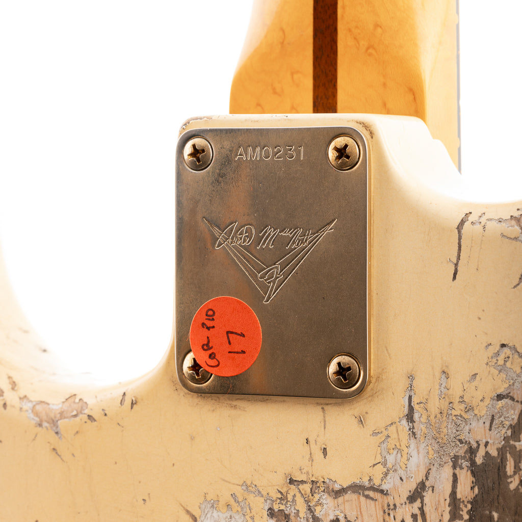 Fender Custom Shop 1966 Strat Heavy Relic – Olympic White – Masterbuilt By Austin MacNutt (231)