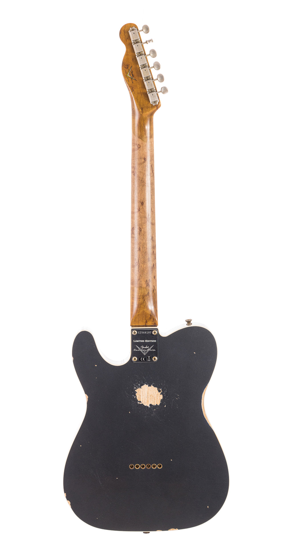 Fender Custom Shop Limited Edition HS Telecaster Custom Relic - Aged Charcoal Frost Metallic (197)