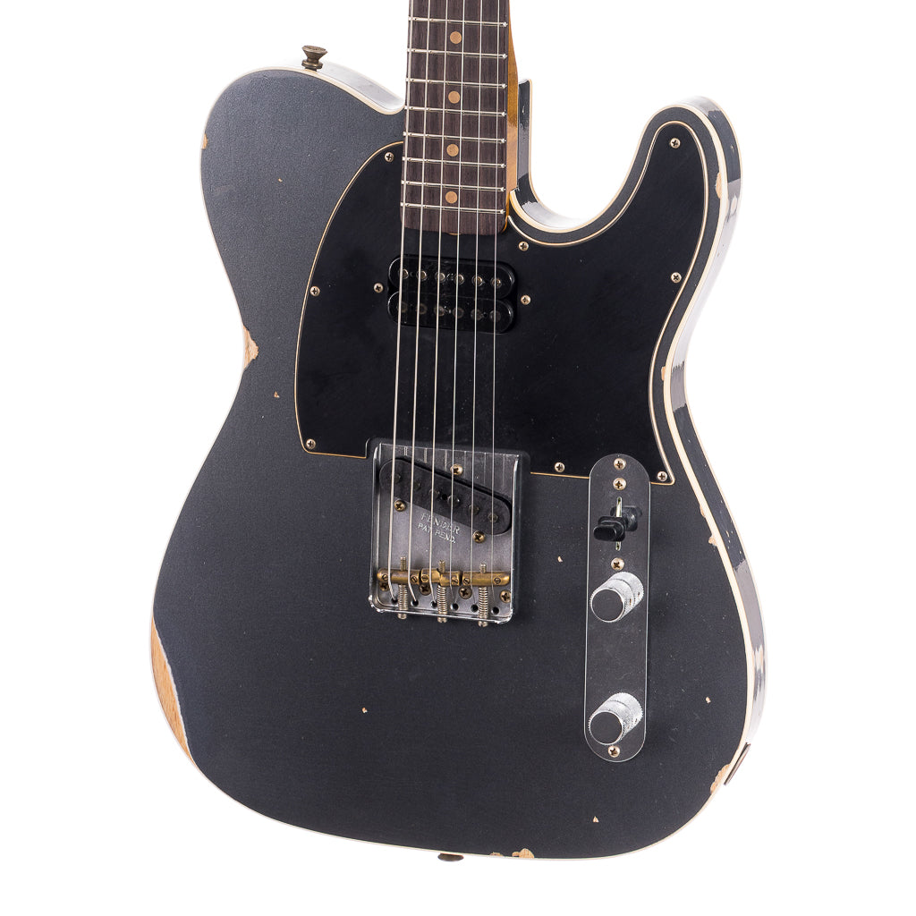 Fender Custom Shop Limited Edition HS Telecaster Custom Relic - Aged Charcoal Frost Metallic (197)
