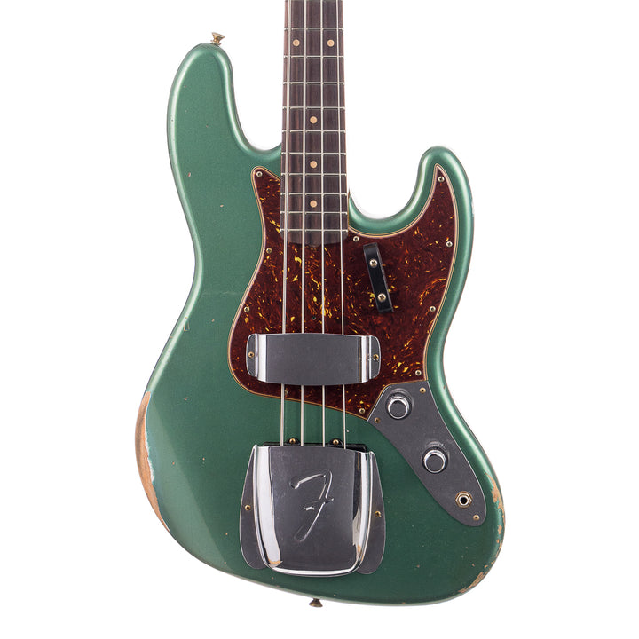 Fender Custom Shop '62 Jazz Bass Relic - Aged Sherwood Green Metallic (293)