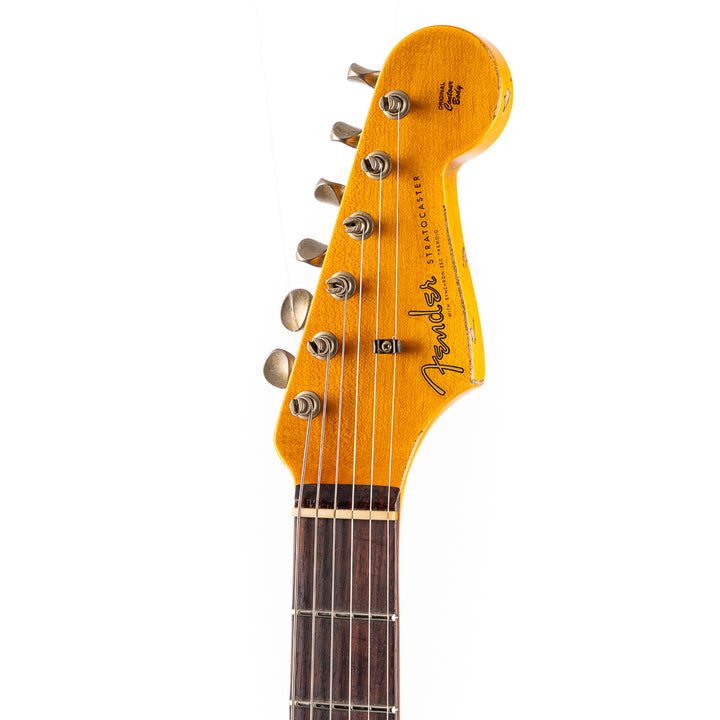 Fender Custom Shop 1960 Stratocaster Heavy Relic - Aged Olympic White over 3-Color Sunburst (933)