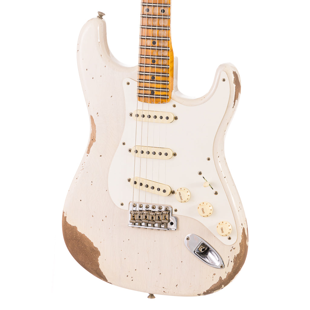 Fender Custom Shop 1957 Stratocaster Heavy Relic, Lark Guitars Custom Run -  White Blonde (843)
