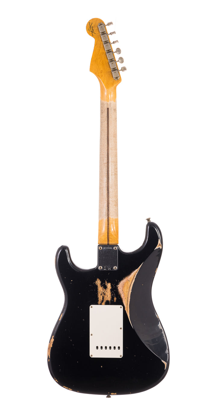 Fender Custom Shop 1957 Stratocaster Heavy Relic, Lark Guitars Custom Run -  Black (985)