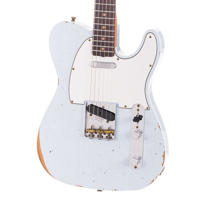 Fender Custom Shop 1960 Bound Telecaster Relic, Lark Custom - Faded Sonic Blue (614)