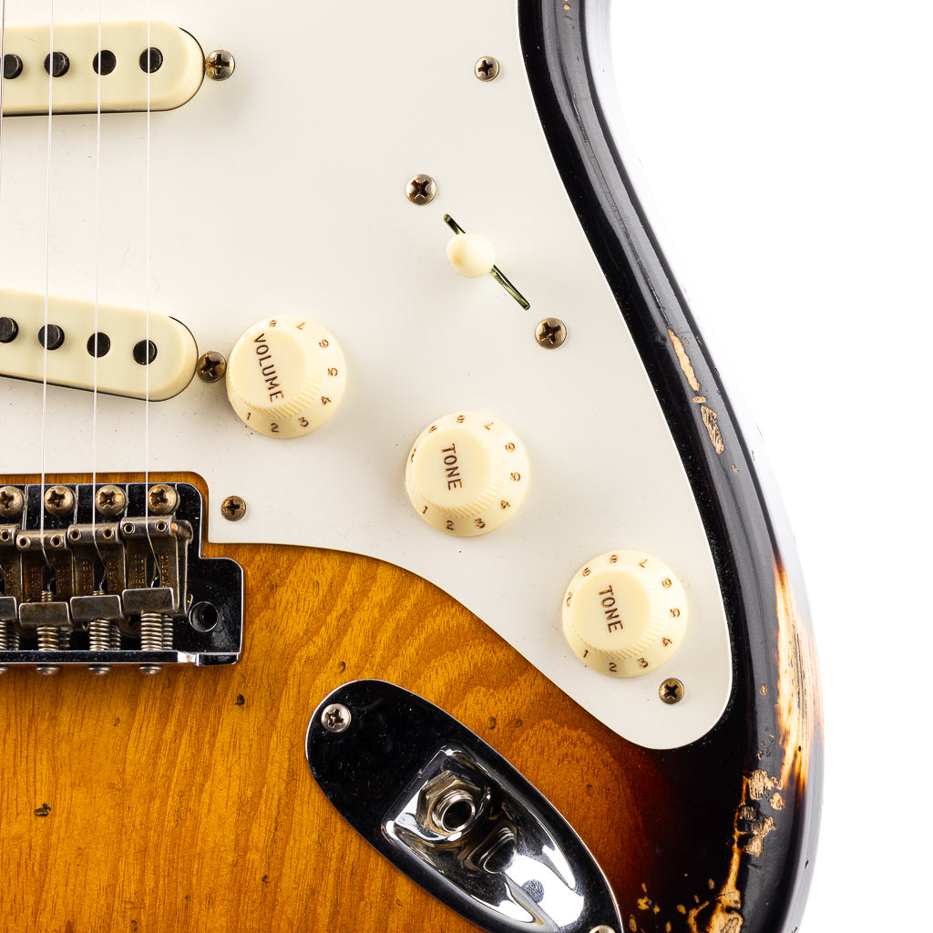 Fender Custom Shop 1957 Stratocaster Heavy Relic, Lark Guitars Custom Run -  2 Tone Sunburst (961)