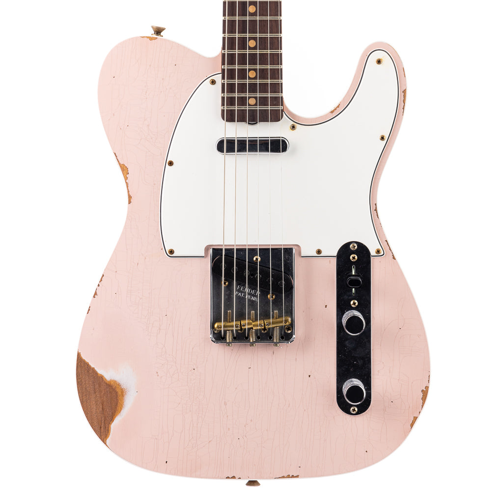 Fender Custom Shop 1960 Bound Telecaster Relic, Lark Custom - Super Faded Shell Pink (936)