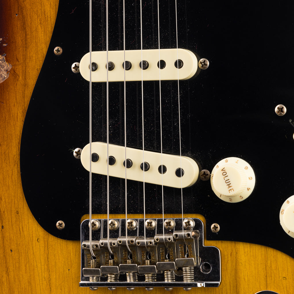 Fender Custom Shop 1957 Stratocaster Heavy Relic, Lark Guitars Custom Run -  2 Tone Sunburst (419)
