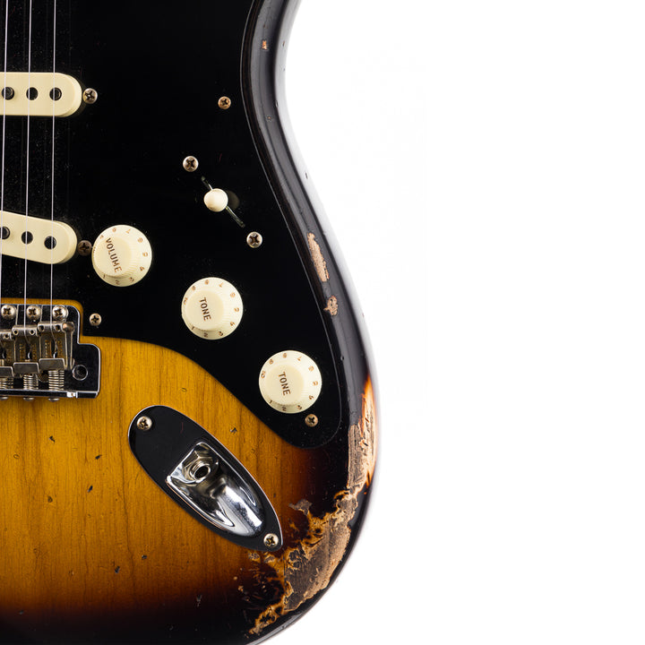 Fender Custom Shop 1957 Stratocaster Heavy Relic, Lark Guitars Custom Run -  2 Tone Sunburst (419)