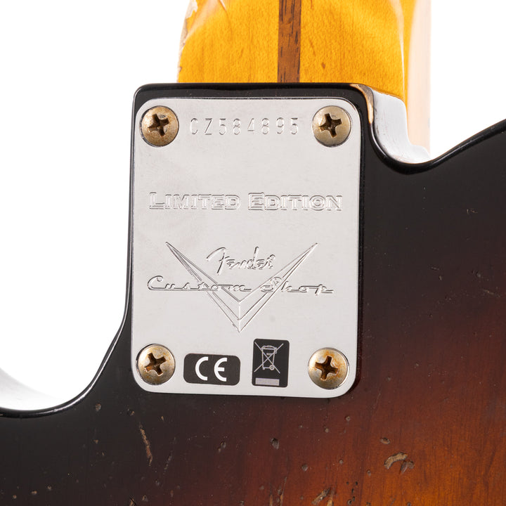 Fender Custom Shop Limited Edition 1957 Telecaster Super Heavy Relic - 2 Tone Sunburst (895)