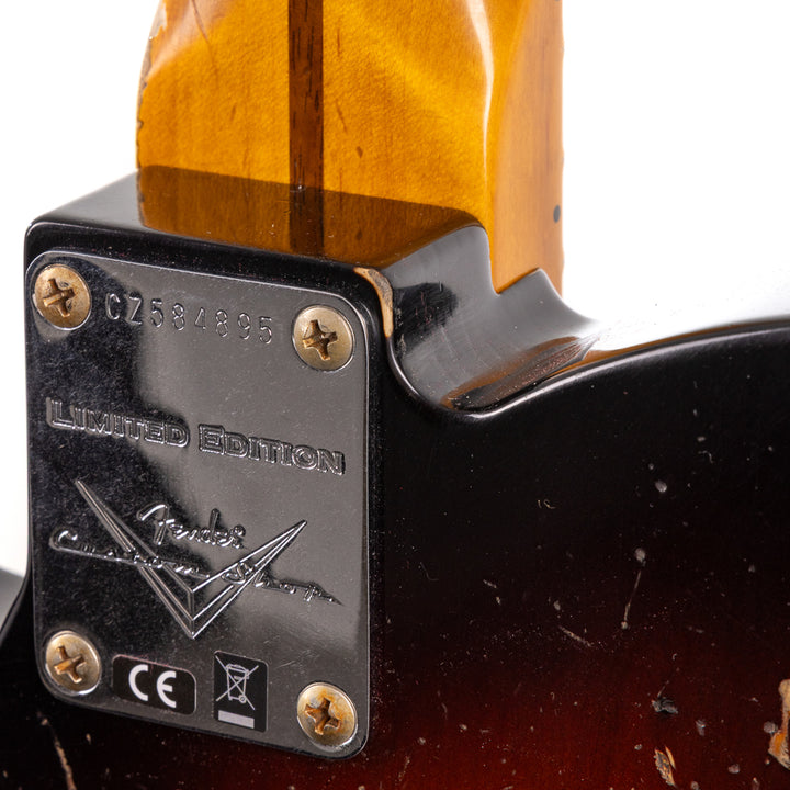 Fender Custom Shop Limited Edition 1957 Telecaster Super Heavy Relic - 2 Tone Sunburst (895)