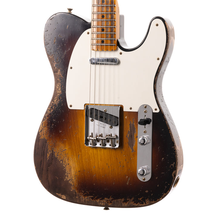Fender Custom Shop Limited Edition 1957 Telecaster Super Heavy Relic - 2 Tone Sunburst (895)