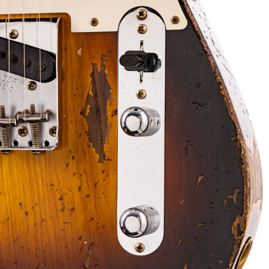 Fender Custom Shop Limited Edition 1957 Telecaster Super Heavy Relic - 2 Tone Sunburst (895)