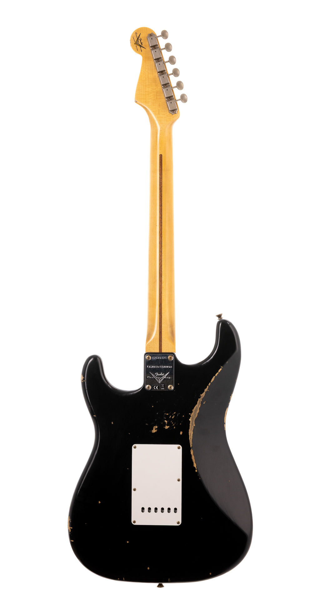 ❖CustomWierring Relic Black Stratocaster Fender Custom Shop 1958 Stratocaster Relic - Aged Black (121
