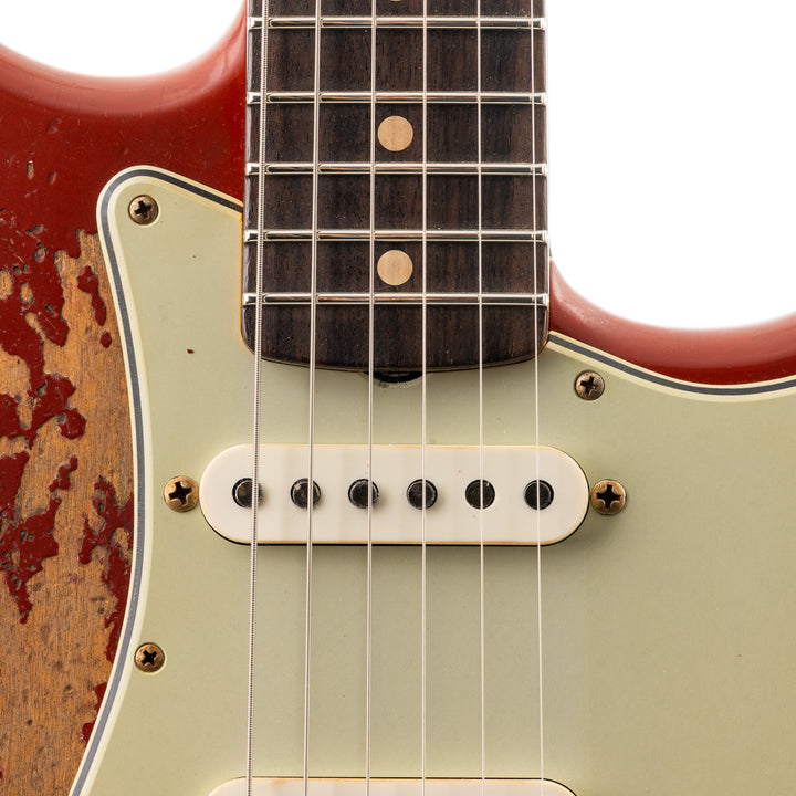 Fender Custom Shop Limited Edition 62/63 Stratocaster Super Heavy Relic -  Dakota Red (705)