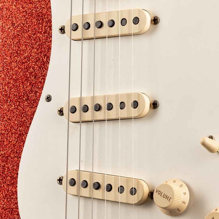 Fender Custom Shop Limited Edition 1956 Stratocaster Journeyman Relic - Red Sparkle (593)