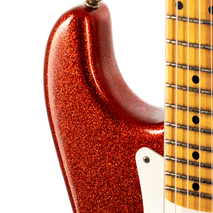 Fender Custom Shop Limited Edition 1956 Stratocaster Journeyman Relic - Red Sparkle (593)