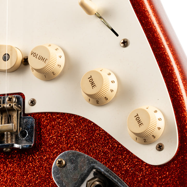 Fender Custom Shop Limited Edition 1956 Stratocaster Journeyman Relic - Red Sparkle (593)