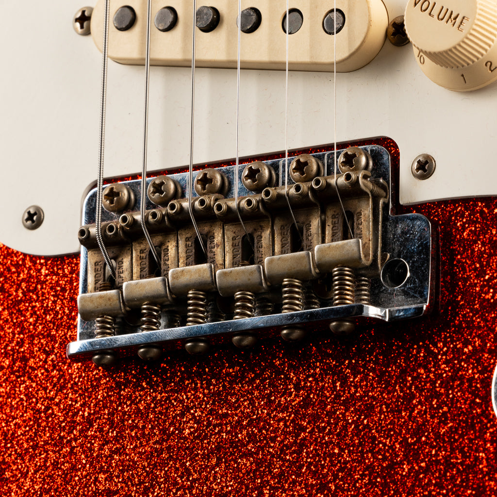 Fender Custom Shop Limited Edition 1956 Stratocaster Journeyman Relic - Red Sparkle (593)