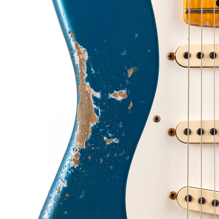 Fender Custom Shop 1956 Hardtail Stratocaster Heavy Relic - Super Aged Lake Placid Blue (184)