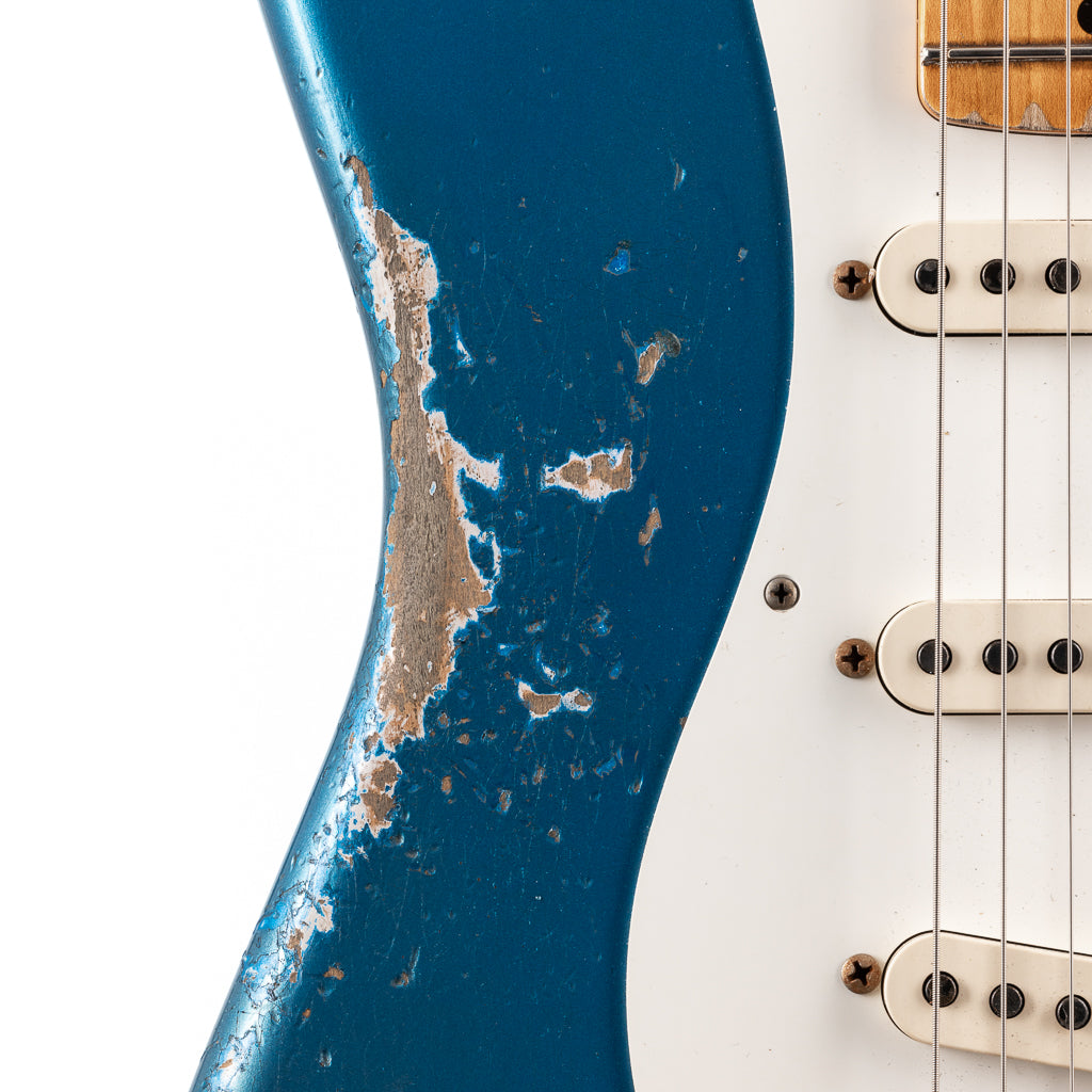 Fender Custom Shop 1956 Hardtail Stratocaster Heavy Relic - Super Aged Lake Placid Blue (184)