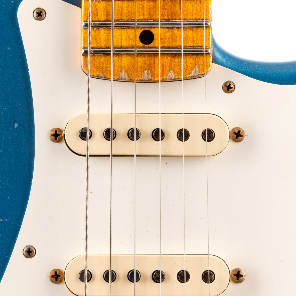 Fender Custom Shop 1956 Hardtail Stratocaster Heavy Relic - Super Aged Lake Placid Blue (184)