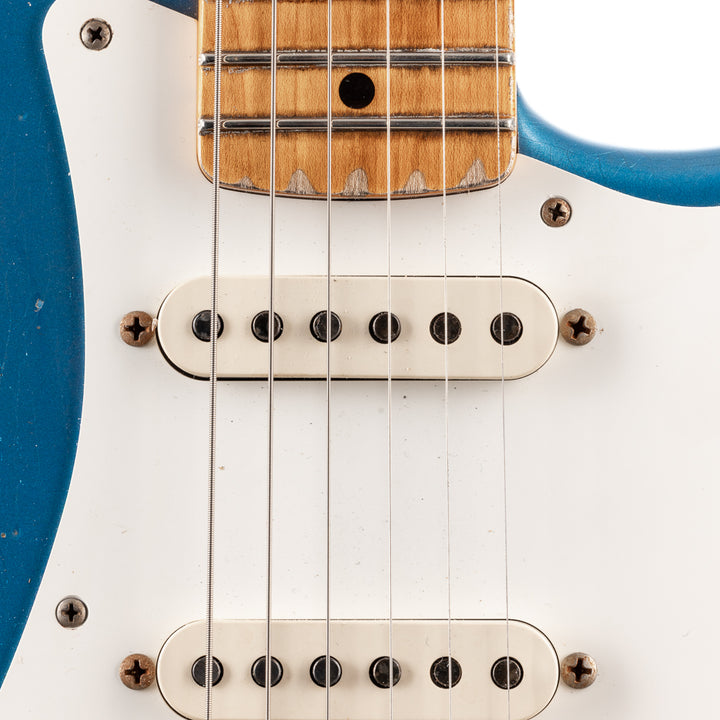 Fender Custom Shop 1956 Hardtail Stratocaster Heavy Relic - Super Aged Lake Placid Blue (184)