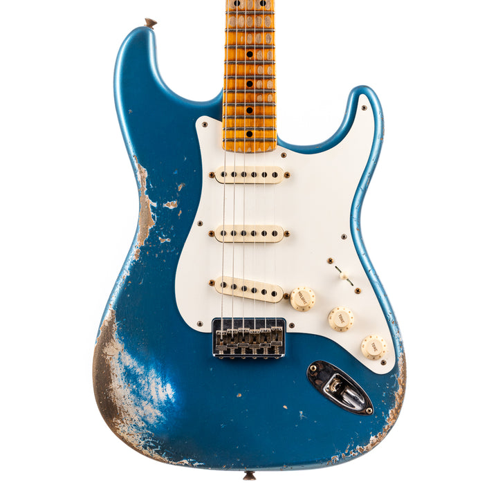 Fender Custom Shop 1956 Hardtail Stratocaster Heavy Relic - Super Aged Lake Placid Blue (184)