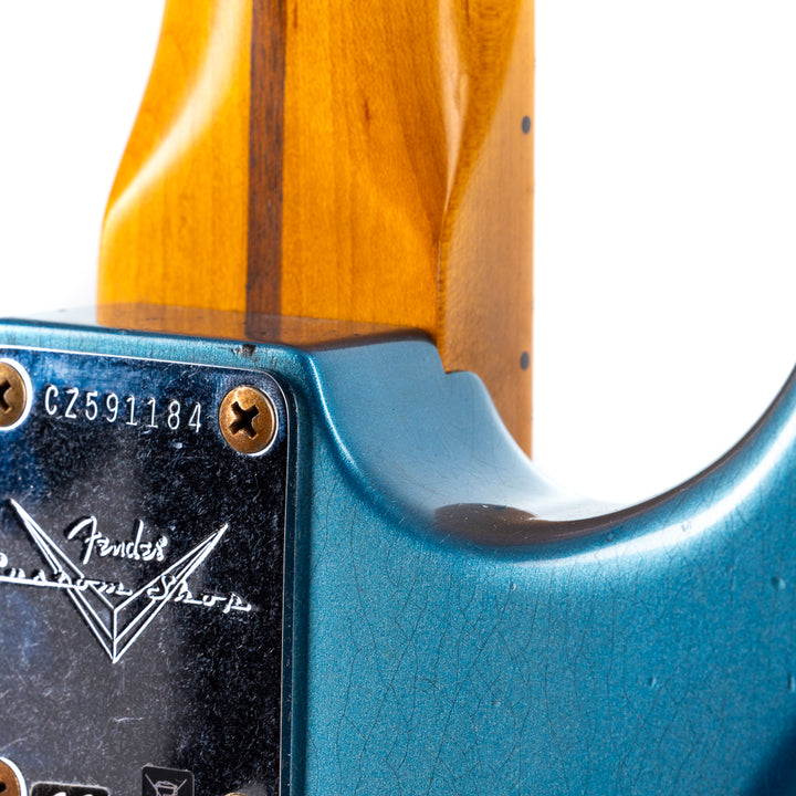 Fender Custom Shop 1956 Hardtail Stratocaster Heavy Relic - Super Aged Lake Placid Blue (184)
