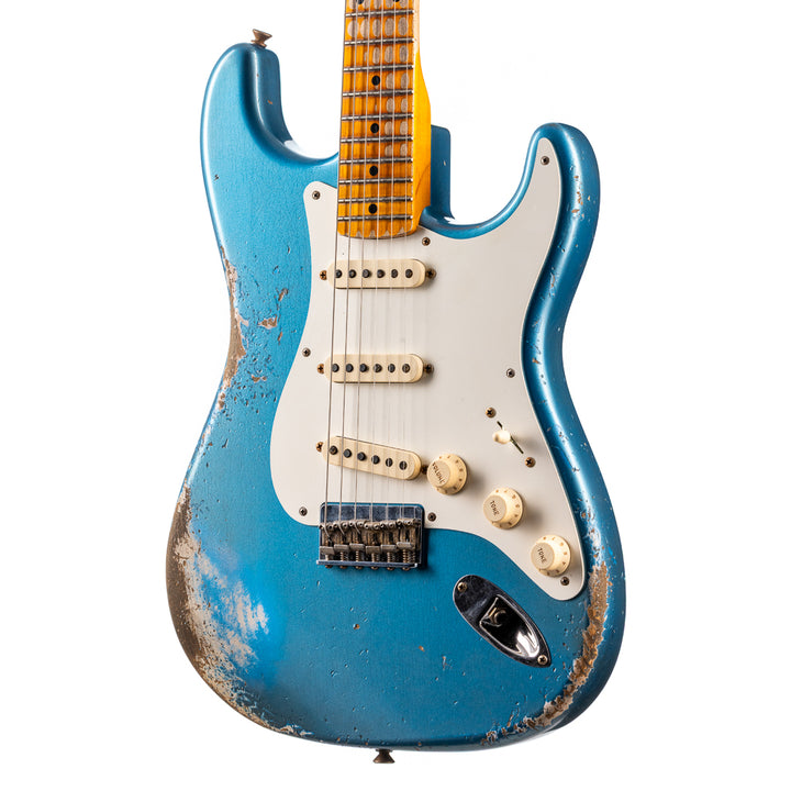 Fender Custom Shop 1956 Hardtail Stratocaster Heavy Relic - Super Aged Lake Placid Blue (184)