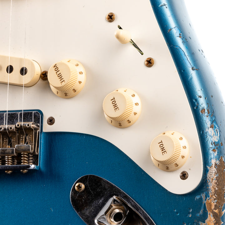 Fender Custom Shop 1956 Hardtail Stratocaster Heavy Relic - Super Aged Lake Placid Blue (184)