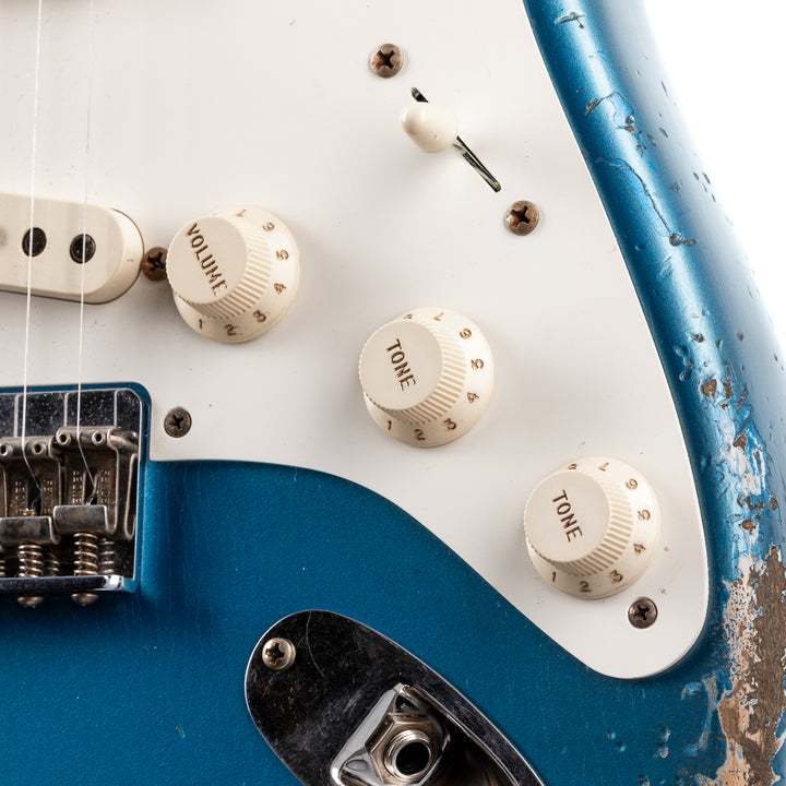 Fender Custom Shop 1956 Hardtail Stratocaster Heavy Relic - Super Aged Lake Placid Blue (184)