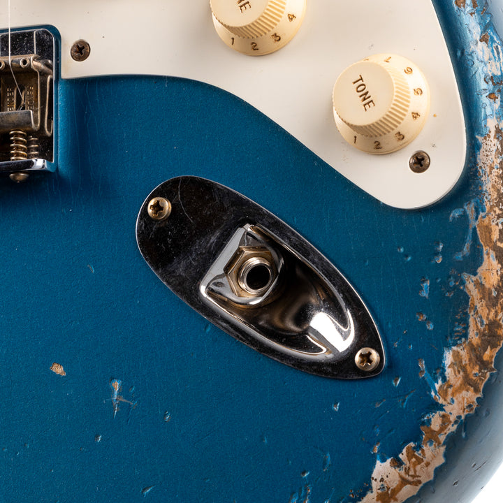 Fender Custom Shop 1956 Hardtail Stratocaster Heavy Relic - Super Aged Lake Placid Blue (184)