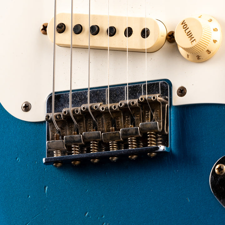 Fender Custom Shop 1956 Hardtail Stratocaster Heavy Relic - Super Aged Lake Placid Blue (184)
