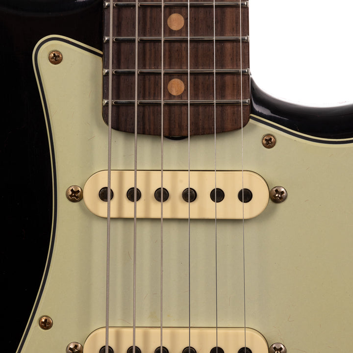 Fender Limited 1964 L-Series Stratocaster Journeyman Relic - Black (900)