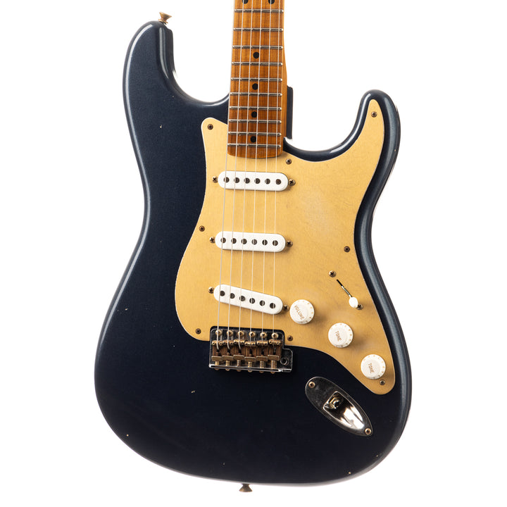 Fender Custom Shop Limited 70th Anniversary Roasted '54 Stratocaster Journeyman Relic -  Gun Metal Blue (635)