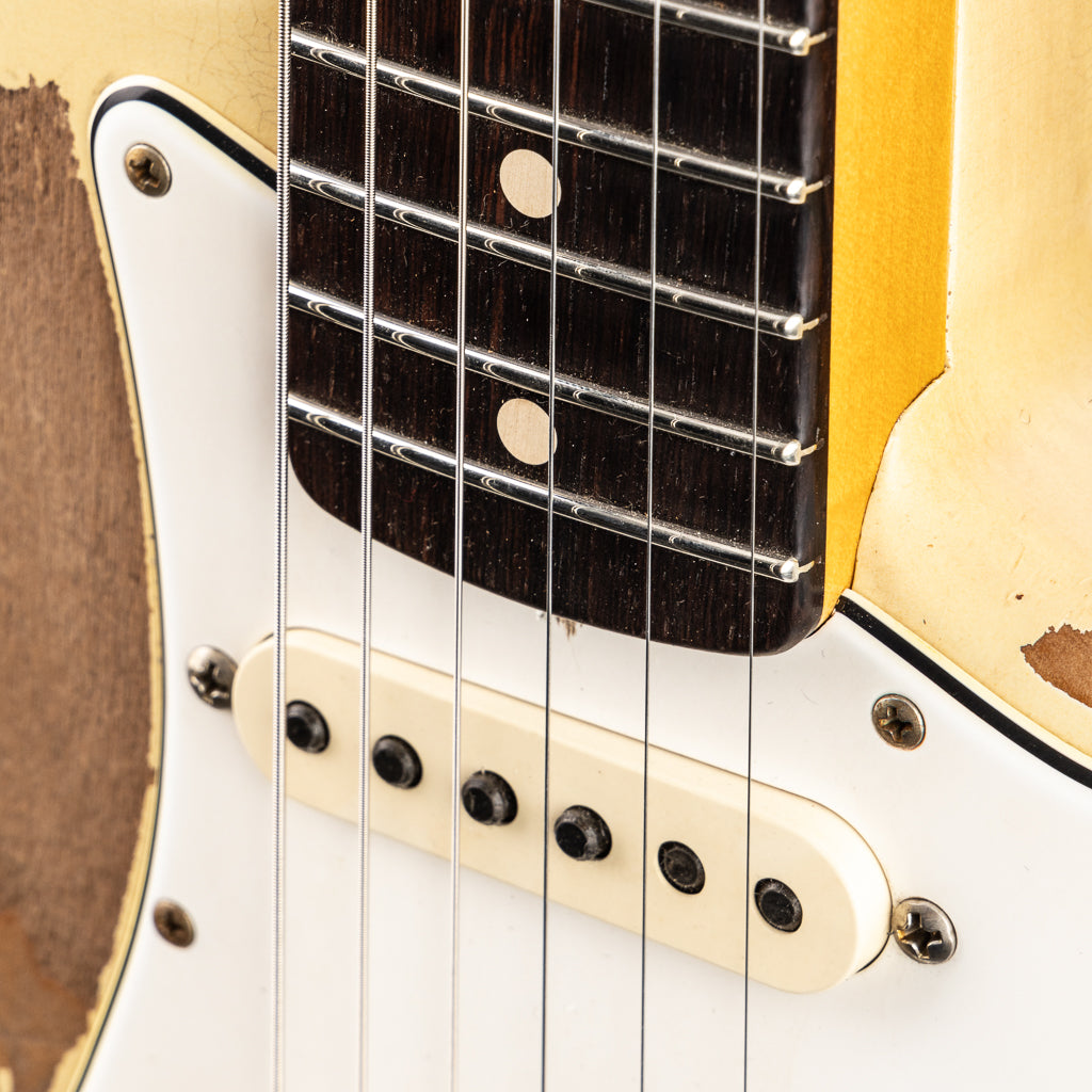 Fender Custom Shop Masterbuilt Todd Krause 1960's Stratocaster Heavy Relic, Brazilian Rosewood FB - Vintage White (853)